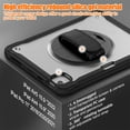 thumbnail image 6 of ELEHOLD Hybrid Rugged Case for iPad Pro 11" 2022/2021/2020/2018, Dual-Layer Protective Heavy Duty Shockproof Case with 360° Rotatable Handstrap Foldable Kickstand Crossbody Shoulder Strap,Black, 6 of 9
