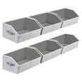 thumbnail image 1 of Organizadores de armario Homsorout, grandes, de color gris claro, 6 paquetes, 1 of 7