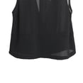 thumbnail image 4 of YM YOUMU Women Chiffon Vest Top V-neck Waistcoat with Pockets Sleeveless Double-breasted Loose Outerwear, 4 of 5
