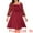 Rose Red, variant on DARING DIVA Plus Size Square Neck Sheer Ruffle Flowy A-Line Midi Dress 1X Rose Red