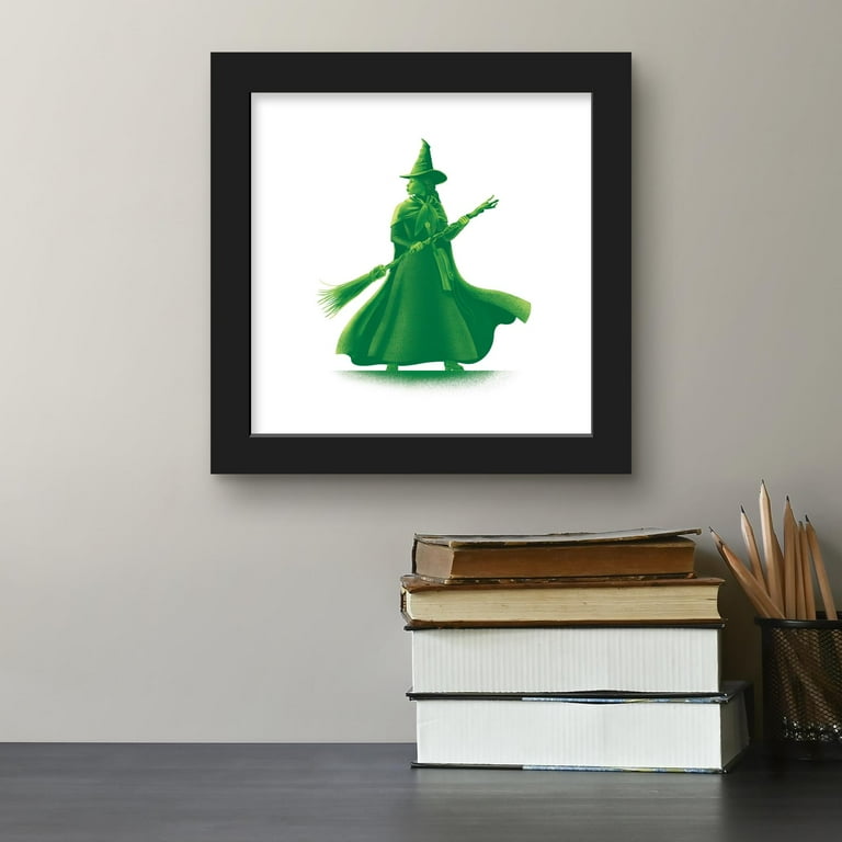 Gallery Pops Wicked - Elphaba Silhouette Wall Art, Black Framed