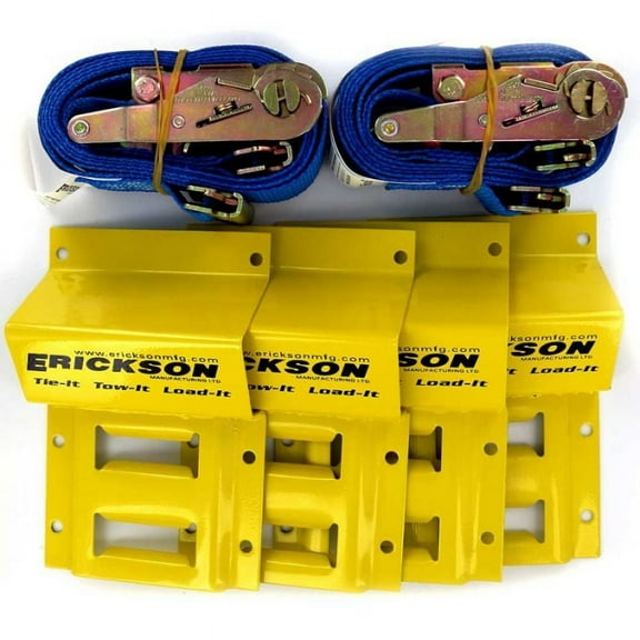 Commercial ATV/Mower Strap Tie-Down Kit (Pack of 3)