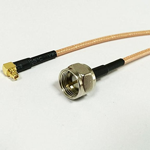 MMCX to F cable adapter MMCX male right angle to F male RG316 15cm 6inch NEW Good Quality Fast USA Shipping