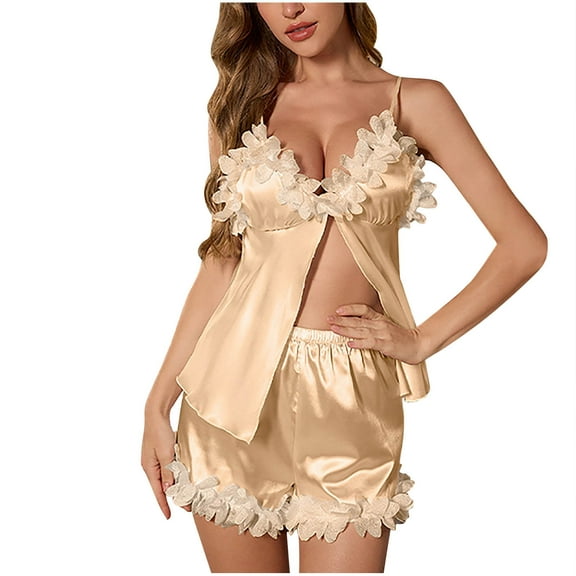 Levmjia Womens Pajama Set 2 Piece Summer Short Sleeve Comfortable Polyester Sleepwear Loungewear Soft Breathable Relaxing Nightwear for Women