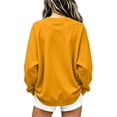 thumbnail image 4 of TQWQT Game Day Sweatshirt Women Game Day Shirt Ladies Long Sleeve Pullover Crewneck Raglan Graphic Tee Football Season Outfit Gameday Apparel Casual Streetwear Oversized Top Ginger L, 4 of 4