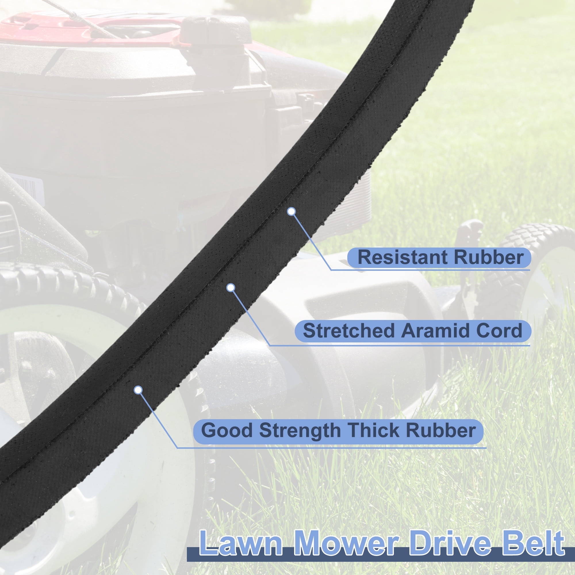 Unique Bargains No.07200921 Lawn Mower Deck Belt for Ariens Ikon 52