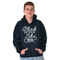 thumbnail image 5 of Blink If You Like Me Funny Sarcastic Unisex Plus Fleece Graphic Hoodie Brisco Brands 4X, 5 of 6