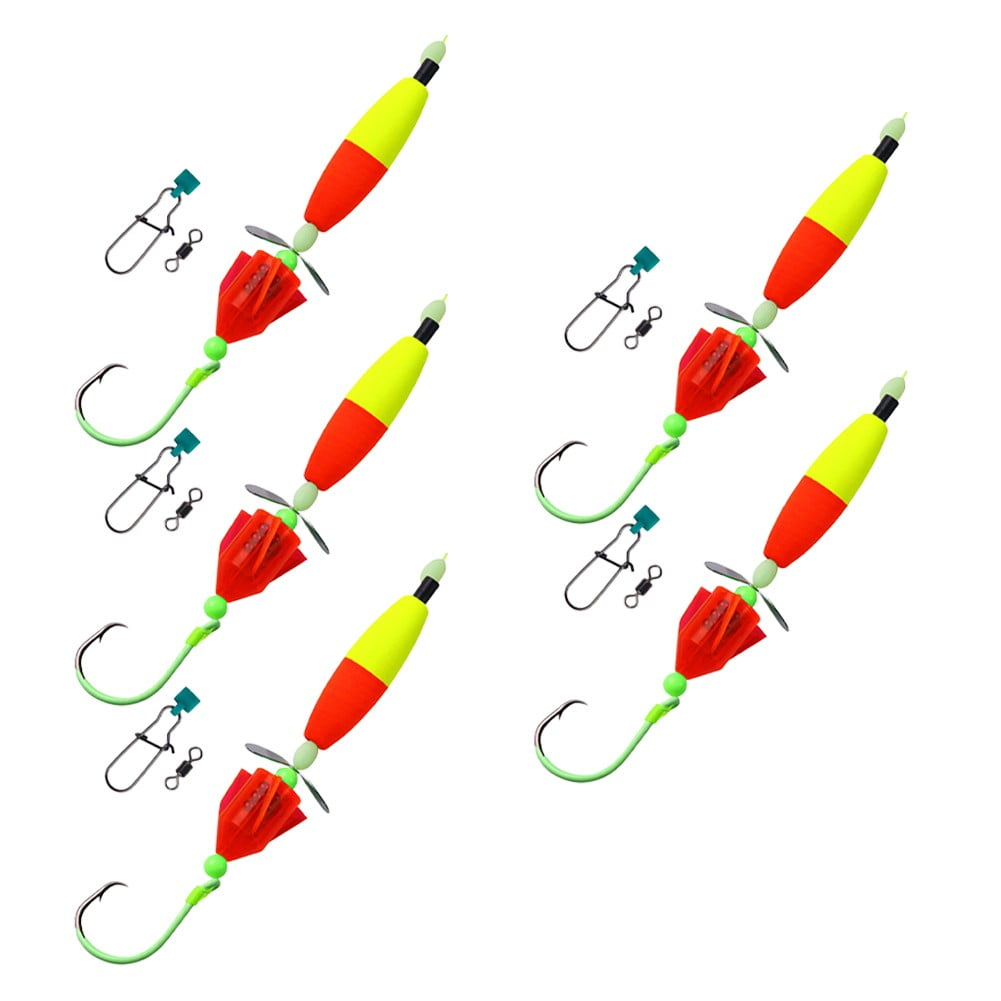 Fule Bank Fishing Catfish Rigs Float Rattler Beads Rig with Snaps