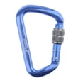 thumbnail image 2 of D Shape 28KN Screw Locking Carabiner Auto Lock Climbing Equipment Lock, 2 of 8