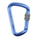 thumbnail image 2 of Mosquetón para Escalada Montañismo y Camping con llavero D 8KN + 28KN Bloqueo de tornillo azul, 2 of 9