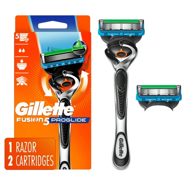 Gillette Fusion5 ProGlide Shaving Razor for Men, 1 Razor Handle, 2