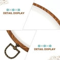 thumbnail image 3 of KAKOWELY Embroidery Hoops 2Pcs Embroidery Hoops Plastic Circles Imitation Wood Cross Stitch Hoops8.58"X8.58"X0.39", 3 of 5