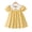 Yellow, variant on 18 Months Baby Girls Dress 24 Months Girls Short Sleeve Dress Peter-Pan Collar Bubble Sleeve Toddler Girls Summer Floral Dress Yellow