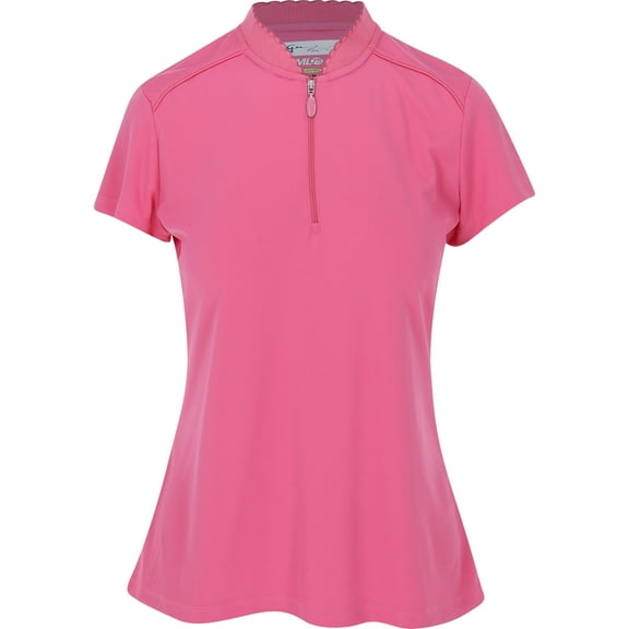 Greg Norman Scallop Collar Hawaiian Punch Shirt Women L