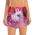 thumbnail image 2 of Daiia Pig Pattern Women's 2 in 1 Running Shorts - Lightweight Athletic Workout Gym Yoga Shorts Liner with Phone Pockets-Large, 2 of 7