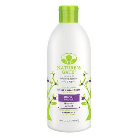 Nature's Gate Henna & Avocado Shine Enhancing Shampoo, 18 Fl Oz