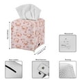thumbnail image 6 of POLERO Waterproof Tissue Box Cover, PU Leather Square Car Tissue Holder with Pink Pig Pattern - Decorative Organizer for Bathroom Vanity Countertop, Night Stands, Office Desk & Car, 6 of 7
