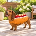thumbnail image 4 of Dog Hot Dog Halloween Costume, Funny Food Inspired Pet Outfit For Costume Parties, Photo Sessions, Themed Events, Dress Up Activities, Pet Photography And Playful Holiday Gatherings, 4 of 4