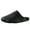 Black, variant on Mens Black Slipper Fashion Open Back Leather Slippers Lightweight Durable Waterproof