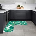 thumbnail image 4 of Kitchen Mat Rug Set of 2 Summer Green Tropical Plant Palm Leaves Runner Rug Anti-Fatigue Comfort Memory Foam Standing Mat Non-Slip Floor Door Mat for Bathroom Bedroom 18x30in+18x48in, 4 of 6