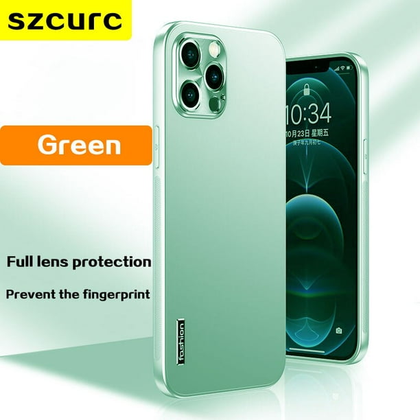 Funda protectora anticaída para iPhone 8, carcasa ultrafina de lujo de alta sensibilidad para iPhone 11, 12, 13 Pro, 7Plus, XR, XS MAXiPhone 12 Pro&CHINA Gao Jinjia LED