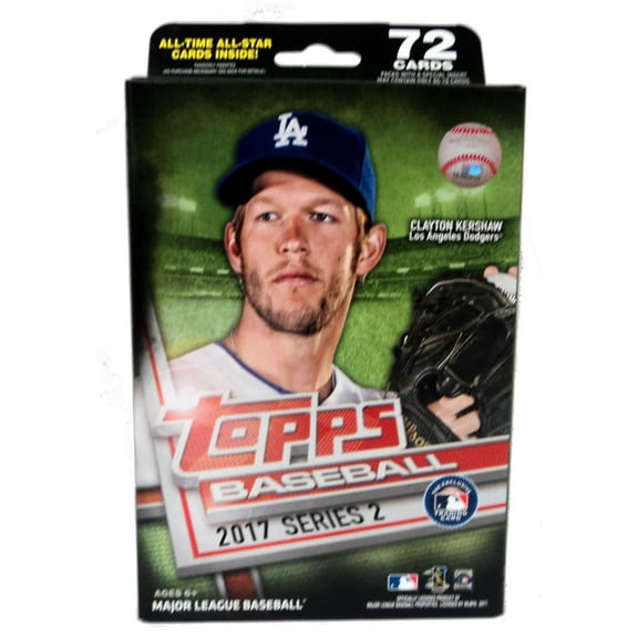 MLB Topps 2017 Series 2 Baseball Trading Card HANGER Box (72 Cards)