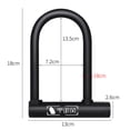 thumbnail image 2 of HEMOTON Shackle U-lock Gift for Bike Lover 18X13X2.6CM Black, 2 of 8
