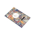 thumbnail image 3 of MKHERT Patchwork Vintage Bohemian Boho Elements Placemats Table Mats for Dining Room Kitchen Table Decoration 12x18 inch,Set of 4, 3 of 4