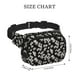 thumbnail image 4 of Fotbe Daisies Flowers Cangurera Cuadrada con Estampado de Doble Capa, Bolsa de Cintura Ajustable Mini para Hombres y Mujeres, 4 of 9
