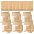 thumbnail image 1 of unbranded 50Pcs Paper Bags for Bread Beige with Window for Bakery Use and Homemade Breads, 1 of 5