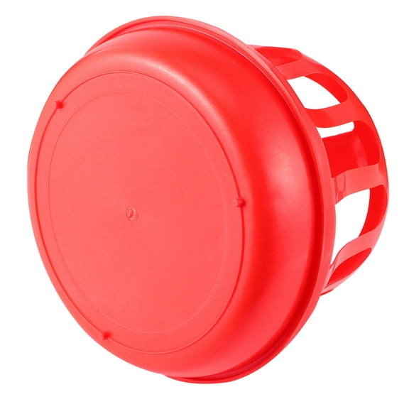 FRCOLOR Chicken Feed Bucket with Guardrails Poultry Feeder Plastic Feed Dispenser for Breeding Farming