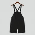 thumbnail image 6 of INCERUN Mens Solid Color Sleeveless Casual Cargo Loose Streetwear Suspender Jumpsuits Overalls, 6 of 6