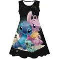 thumbnail image 1 of MINISO Robe Princesse Disney Stitch Robe d'Anniversaire pour Enfants Robe de Princesse pour Filles Tenue de Fête d'Anniversaire Tendance, 1 of 6