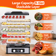 thumbnail image 6 of TNTANTS Food Dehydrator, 9 Trays Electric Dehydrated Dryer with Adjustable 48H Timer & 95-176℉ Temperature Control, Dehydrator for Food and Jerky, Fruits, Veggies, Pet Treat, 6 of 11