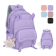 thumbnail image 2 of Mochila Escolar Viaje Bolsa Laptop 15.6inch Para Niños  Malubero, Violeta, 2 of 5