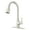 Stainless Steel, variant on Pfister Gt529-Fo Frontera 1.8 GPM Single Hole Pull Down Kitchen Faucet - Stainless Steel