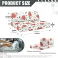 thumbnail image 6 of XYZCANDO Beautiful Rose Print Rv Dinette Cushion Covers,Stretchable Cushion Cover,RV Cushion Slipcover,Easy Installation,2 Backrest Covers and 2 Bench Covers Cute Designed for Ladies(Pink), 6 of 6