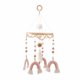 thumbnail image 3 of Móvil para cuna de bebé, móvil de madera con sonajero para recién nacidos, juguete colgante con campana para la cama, arcoíris rosa, 3 of 9