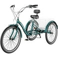 thumbnail image 2 of MOONCOOL Adult Tricycle with Wide Handlebars, 7 Speed Three Wheel Bike Cruiser Trike, 24/26 Inch Adults Trikes with Shopping Basket, Exercise Men's Women's Tricycles, 2 of 12