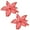 Red White, variant on Opvise 2Pcs Glitter Artificial Christmas Flower DIY Wreath Decoration Simulation Poinsettia Sequins Cloth Flower Christmas Tree Decoration for Christmas White