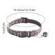 thumbnail image 3 of Collar ajustable para gatos con cierre de seguridad, tira reflectante y cascabel, diseño de huella de pata, banda suave para el cuello para gatitos y cachorros (gris, 1 pieza). Rkxzt, 3 of 8