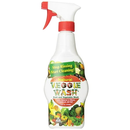 Veggie Wash All Natural Fruit and Vegetable Wash Sprayer, (Best Fruit And Vegetable Wash)