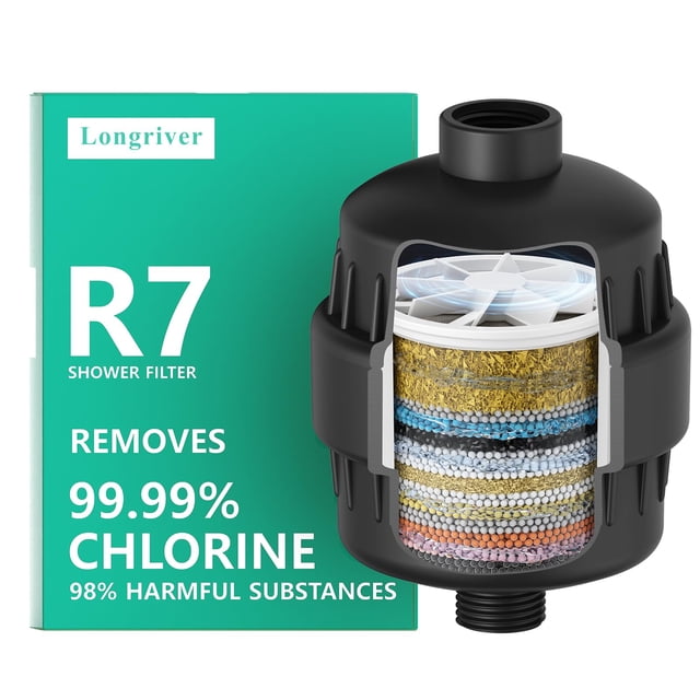 Filtro de ducha Longriver R7 de alto rendimiento para aguas duras