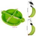 thumbnail image 3 of RuiJiao 3Pcs Monkey Children's Dinner, with Lids for Babies and Toddlers Dinnerware Stays Put, Divided Design for Picky Eaters, Microwave and Dishwasher Friendly, 3 of 5