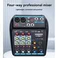 thumbnail image 5 of Consola Mezcladora Audio USB Profesional de 4 Canales con Bluetooth, Capacidades de Grabación para DJ y Mezclas en PC, 5 of 5