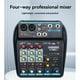 thumbnail image 5 of Consola Mezcladora Audio USB Profesional de 4 Canales con Bluetooth, Capacidades de Grabación para DJ y Mezclas en PC, 5 of 5