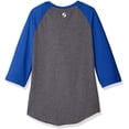 thumbnail image 2 of Soffe Girls Heathered Baseball Tee, 2 of 2