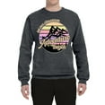 thumbnail image 2 of Wild Bobby Let Our Classroom Adventure Begin Mountain Sunset Light Colors Pop Culture Unisex Crewneck Sweatshirt, Charcoal, X-Large, 2 of 6