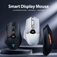 thumbnail image 4 of Wireless Mouse with LED Display, Silent Bluetooth 5.1 & 2.4G Multi-Device Computer Mice, 6400 DPI Adjustable Optical Sensor with 6 Buttons for Laptop PC Office, 4 of 12