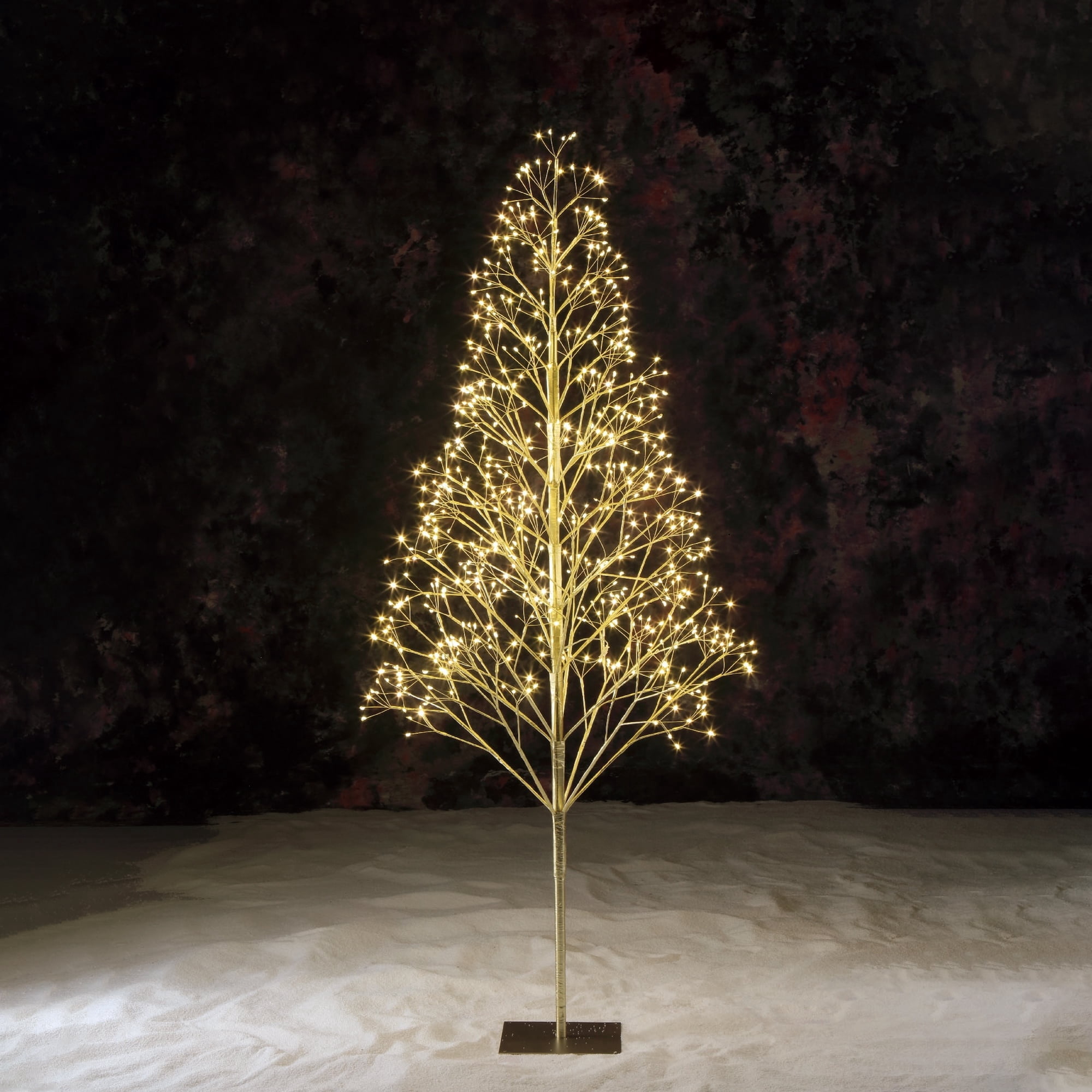 5' Pre-Lit Starburst Tree with 650 Warm White Twinkling LED Lights, by Holiday Time